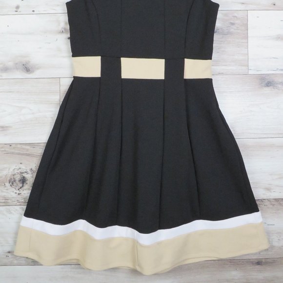 ENFOCUS* Women's Sleeveless Ballet Neck Pullover Pleated Midi Dress~ Size 8P - Picture 6 of 13